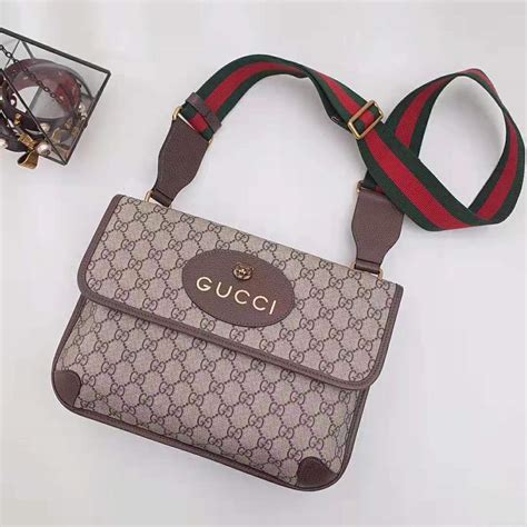 gucci big messenger bag|gucci unisex messenger bag.